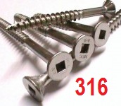 Decking Screws Stainless Steel Marine Grade 316